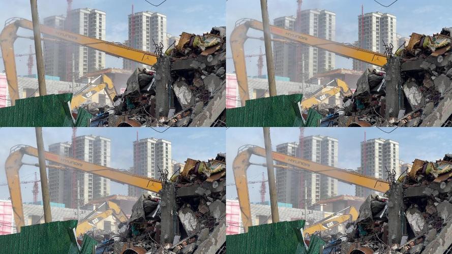 无尘拆除 cat挖掘机与铲土机的环保作业实践